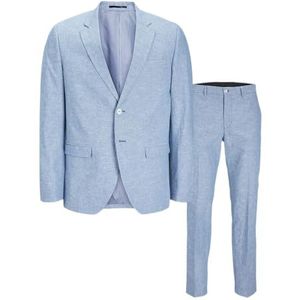 JACK & JONES JPRRIVIERA Linen Suit Slim Fit SN PLS, Troposphere/Fit: slim fit, 72 Große Größen