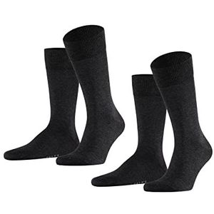 FALKE Happy 2-Pack Sokken - Grijs - Katoen