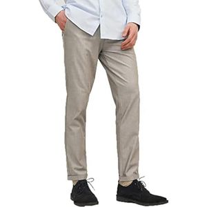 JACK & JONES Mannelijke chinobroek, slimfit, chinobroek, Beige/Detail: solid, 28W / 30L