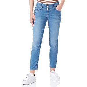 GERRY WEBER Edition Dames 92391-67850 jeans, blauw denim met gebruik, 44R, Blue denim met gebruik, 44