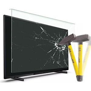 VENTON Tv-schermbeschermer, 140 scherm (55 inch), televisiefilm voor LCD, LED, 4K OLED en QLED HDTV, displaybescherming voor tv, anti-schade, tv-bescherming, opgehangen en gefixeerd