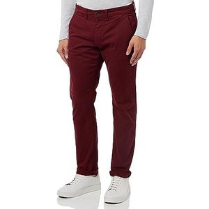 camel active Heren Slim Fit Chino, rood, 38W x 32L