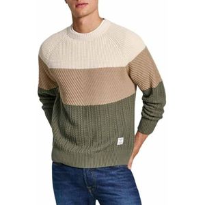 Trui - Veelkleurig - Katoen - Casual Stijl - Ronde Hals - Lange Mouwen