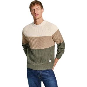 Trui - Veelkleurig - Katoen - Casual Stijl - Ronde Hals - Lange Mouwen