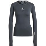 adidas Dames Techfit Training Lange Mouw Lange Mouw Lange Mouw T-shirt L Zwart