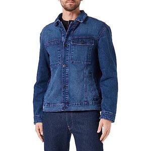 camel active Herenjas van katoenmix, blauw, 48