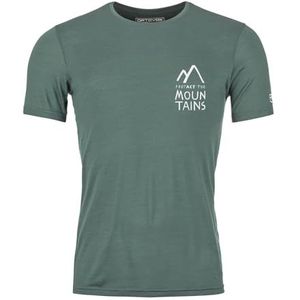 Ortovox - 120 Cool Tec Mountain TShirt - Grijs - Merinoshirt - Wandelen