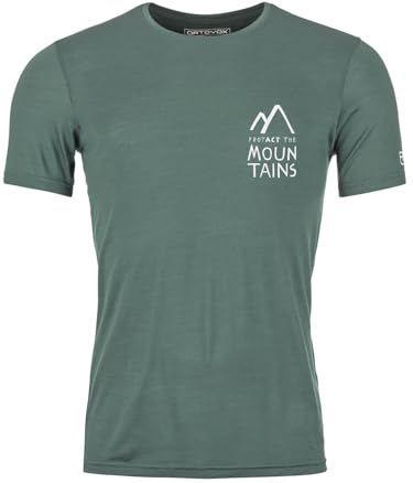 Ortovox - 120 Cool Tec Mountain TShirt - Grijs - Merinoshirt - Wandelen