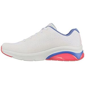 Skechers Skech-air Extreme 2.0 Classic Vibe Sneaker voor dames, Wit Mesh Blauw Roze Trim, 40 EU