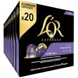 L'OR Espresso Koffiecups Lungo Profondo (200 Lungo Koffie Capsules - Geschikt voor Nespresso* Koffiemachines - Intensiteit 08/12 - 100% Arabica Koffie - UTZ Gecertificeerd) - 10 x 20 Cups