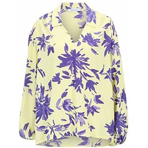 Tamaris Antibe's AOP blouse met kraag voor dames, Limelight Flower Aop, 42
