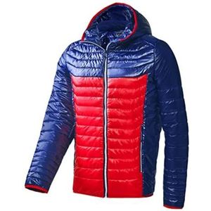 Black Crevice Isolatiejack voor heren, ademende outdoorjas, hoogwaardige functionele herenjas van 100% polyester en warmte-isolerende wattering, water- en winddicht, blauw/rood, XL