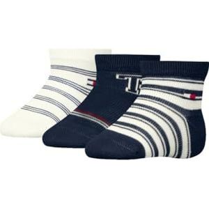 Tommy Hilfiger - Huissokken - Blauw & Wit - 3-Pack - Unisex