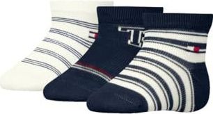 Tommy Hilfiger - Huissokken - Blauw & Wit - 3-Pack - Unisex