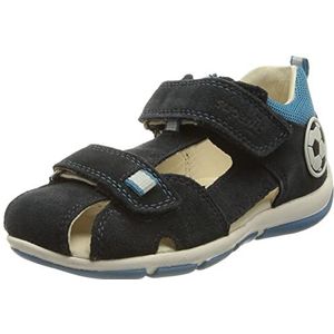 Superfit Freddy sandalen met enkelriempje voor jongens, blauw turquoise 8030, 20 EU