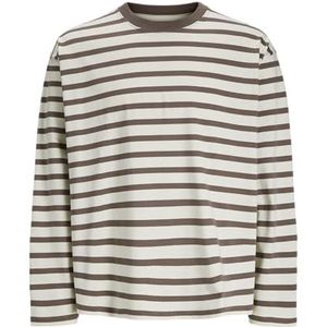 Jack & Jones Jorislington Tee Ls Crew Neck Sn, taupe (deep taupe), M