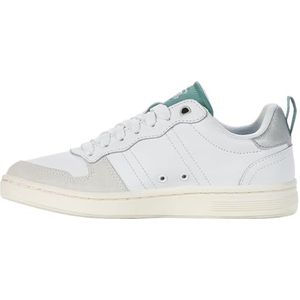 K-Swiss Lozan Match LTH Sneakers voor dames, wit/berylgroen/sterwit/zilver, White Beryl Green Starwhite Silver, 38 EU