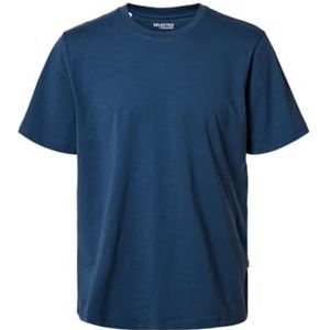 SELECTED FEMME Slhaspen Slub Ss O-Neck Tee Noos, Oceana, L