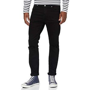 Dr. Denim Chase Jeans voor heren, Zwart Ripped Knieën, 31W / 34L