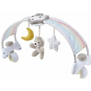 Chicco 2-in-1 muzikale regenboog boog voor wieg of wieg, neutraal | Lichten en kalmerende muziek voor baby
