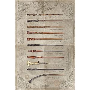 Harry Potter - Wands - toverstaf - film poster print - grootte 61 x 91,5 cm