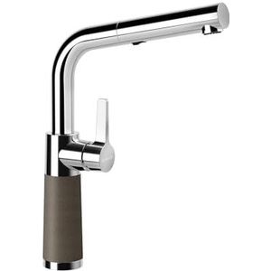 SCHOCK Keukenkraan SC-540 Brons - Hogedruk-armatuur CRISTALITE met uittrekbare slangsproeier en standaard standaard-aansluitingen