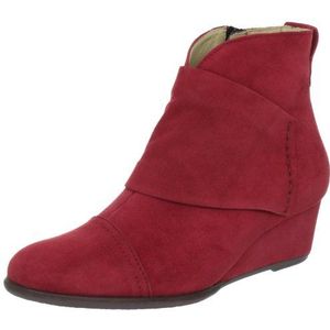 Hassia Turin, breedte H 4-306842-43000 dames klassieke halfhoge laarzen & enkellaarsjes, Rood robijn 4300, 42 EU Breed