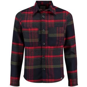 KEY LARGO Heren overhemd MSH KLZERMATT 1/1 Checks, Antraciet (1101), L