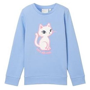 TOM TAILOR Sweatshirt voor meisjes, 11530 - Calm Blue, 116/122 cm