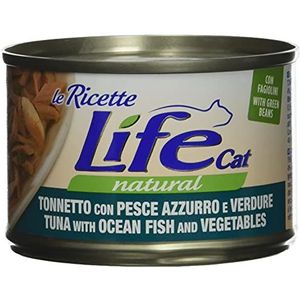 Life Cat 102421 blik recepten met blauwe vis tonijn, 150 gram