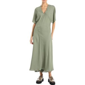 REPLAY midi-jurk voor dames, 848 Sage Green, L