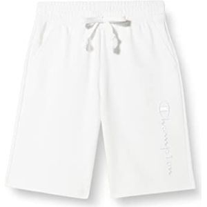 Champion Rochester 1919 Logo Long Bermuda Shorts, wit, S voor heren, Wit, S