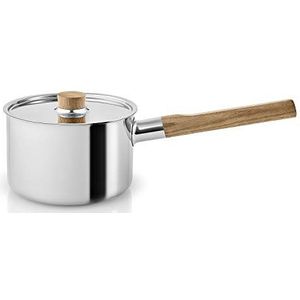 Eva Solo Nordic Kitchen Steelpan - 16 cm - 2 liter - Bruin - Hoge kwaliteit RVS