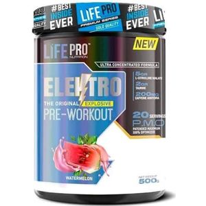 Life Pro Elektro 500 g | Pre-Workout poeder | Pre-Workout Supplement | Nieuwe formule (WATERMELON)