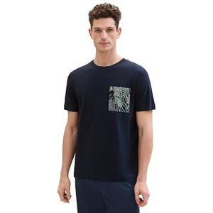 TOM TAILOR T-shirt voor heren, 10668 - Sky Captain Blue, 3XL