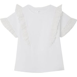 Pepe Jeans Olea T-shirt voor meisjes, wit (White), 8 jaar, wit, 8 Jaren