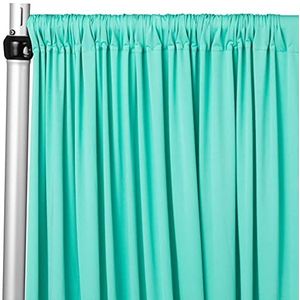 CV Linens bkdp_14_spdx_turq Spandex 4-weg Stretch Drape Gordijn-427cm x 152cm | Turkoois | 1 st