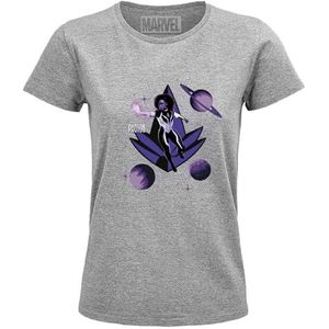 Marvel ""Photon"" WOMAVLSTS022 T-shirt voor dames, grijs gemêleerd, maat S, Grijs Melange, S