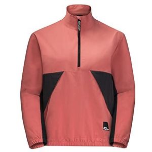 Jack Wolfskin Uniseks sweatshirt voor kinderen, 1609811, vervaagde roos, 140, Verblaasbare roos., 140