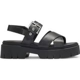 HUGO - Kris Bkna Sandalen - Zwart - Glad Leer - Chunky Profiel