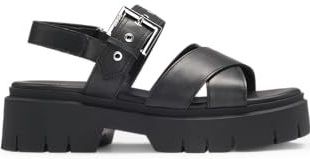 HUGO - Kris Bkna Sandalen - Zwart - Glad Leer - Chunky Profiel