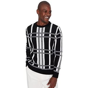 TRENDYOL MAN Sweater Vest - Zwart - Regular, Zwart, S