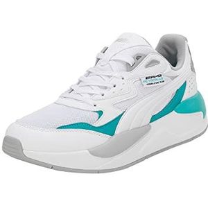 PUMA Mapf1 X-ray Speed Sneaker voor heren, Puma White Spectra Green PUMA Zilver, 48.5 EU