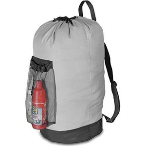 Dalykate Rugzak waszak, wasrugzak met schouderbanden en mesh zak, duurzame nylon kledingmand tas met trekkoordsluiting voor universiteit, reizen, wasserette, appartement