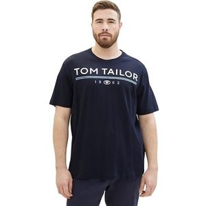 TOM TAILOR T-shirt voor heren, 10668 - Sky Captain Blue, XXL