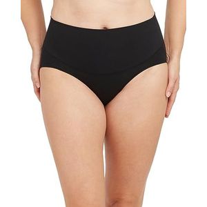 SPANX Cotton Comfort Brief, damesonderbroek, katoenen ondergoed, Veryblack, XL