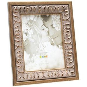 Deknudt Frames S67BA1 Fun & Deco 10x15 baroklijst goud met beige hout Fun & Deco