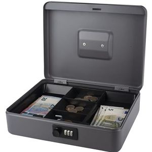 PAVO 8014408 12"" Cash Box met Combinatieslot - Donkergrijs