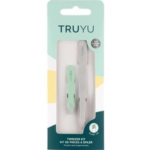 TRUYU Pincetset Tweeze & Shape – schuine & micro-schuine pincet voor precieze haarverwijdering – wenkbrauwen, gezichtsharen & ingegroeide haartjes