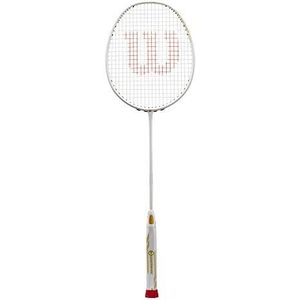 Wilson Unisex - volwassenen FIERCE CX 9000 CV Badminton Racket, White, 4
